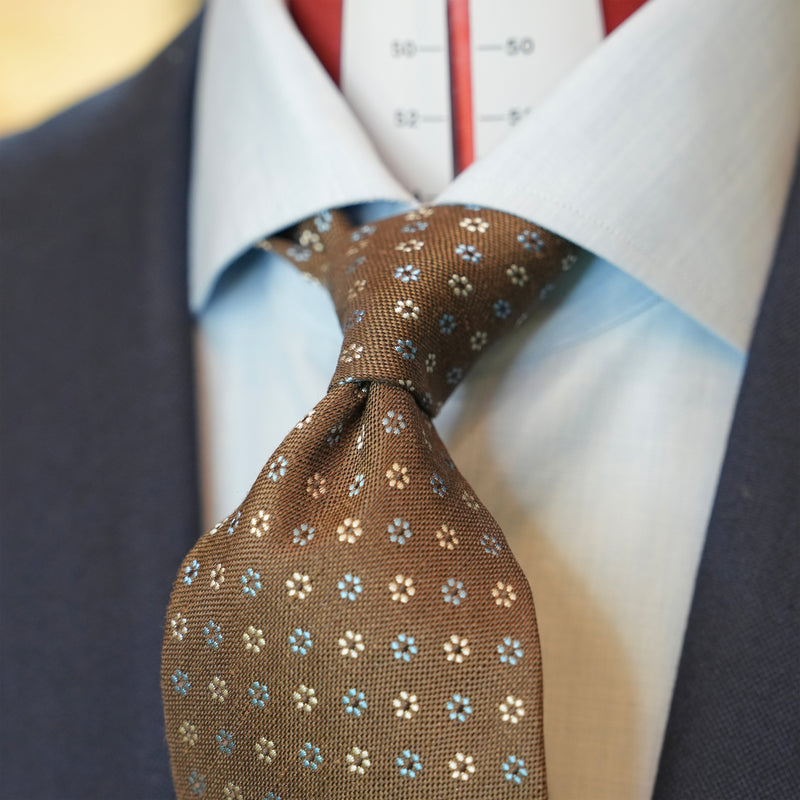 Brown Floral Tie