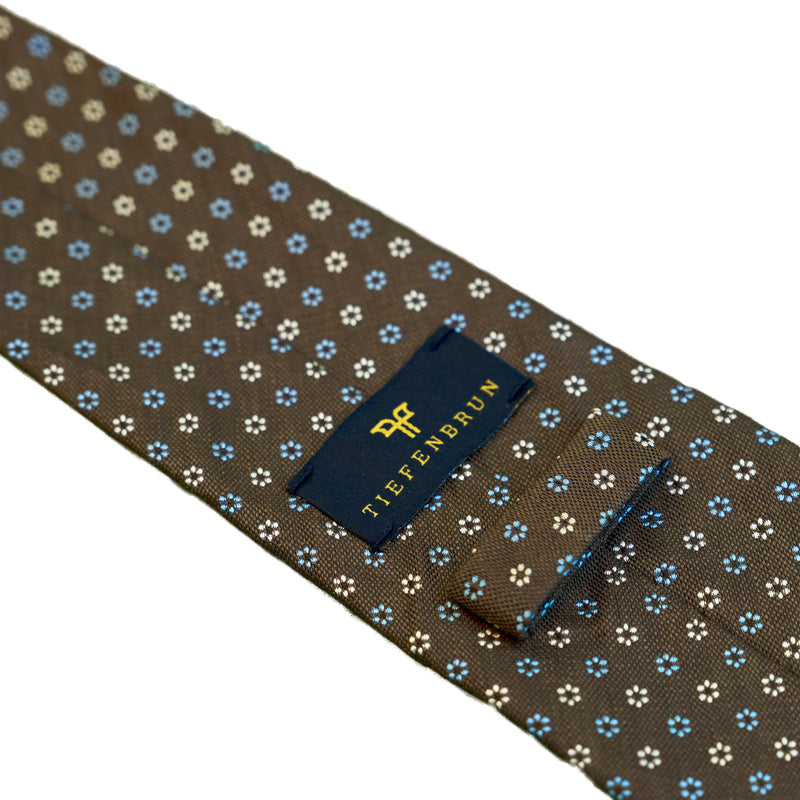 Brown Floral Tie