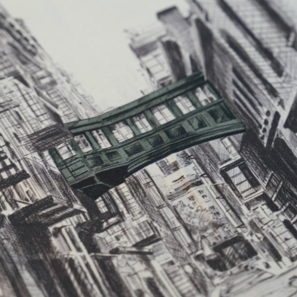 “Staple Street” Pocket Square