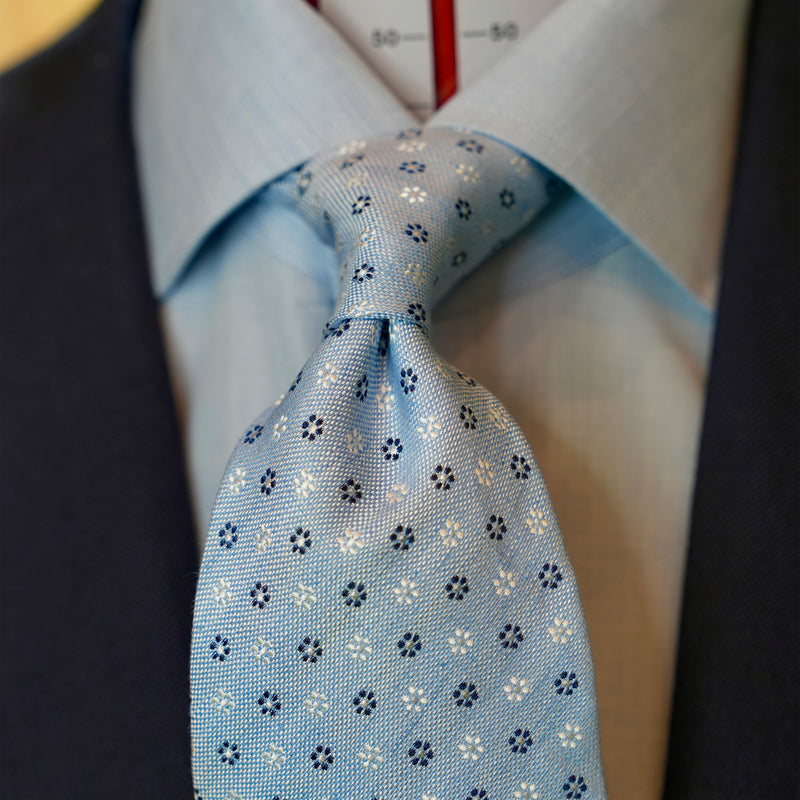 Light Blue Floral Tie
