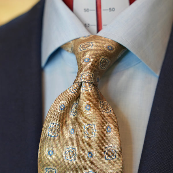 Brown Oxford Silk Tie