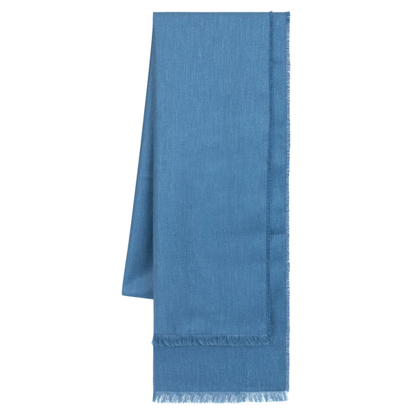 Turquoise Cashmere and Silk Scarf