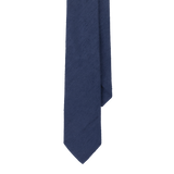 Navy Shantung Silk Tie