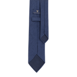 Navy Shantung Silk Tie