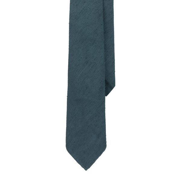 Green Shantung Silk Tie