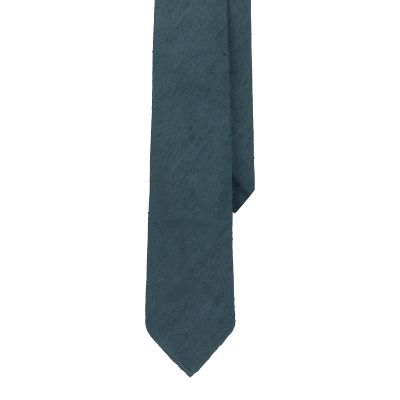Green Shantung Silk Tie