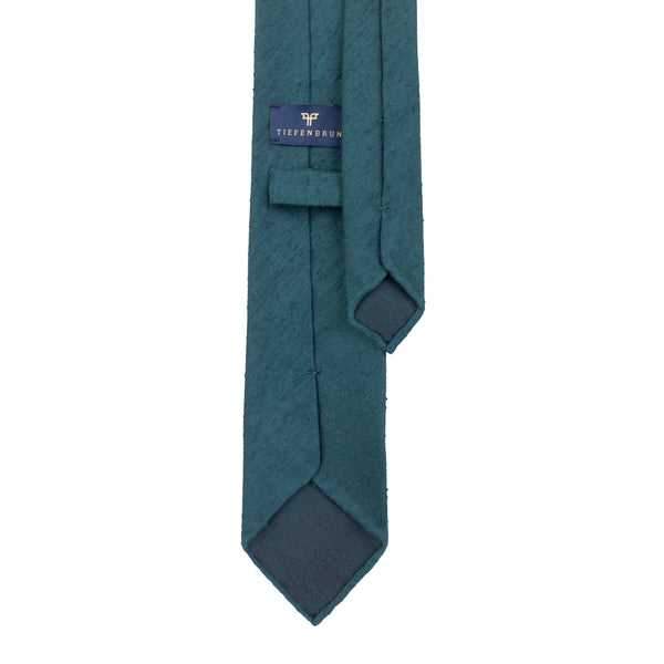 Green Shantung Silk Tie