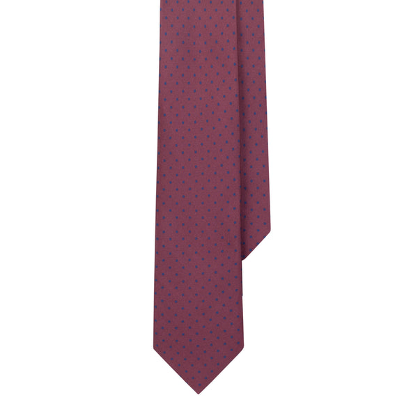 Burgundy Dot Tie
