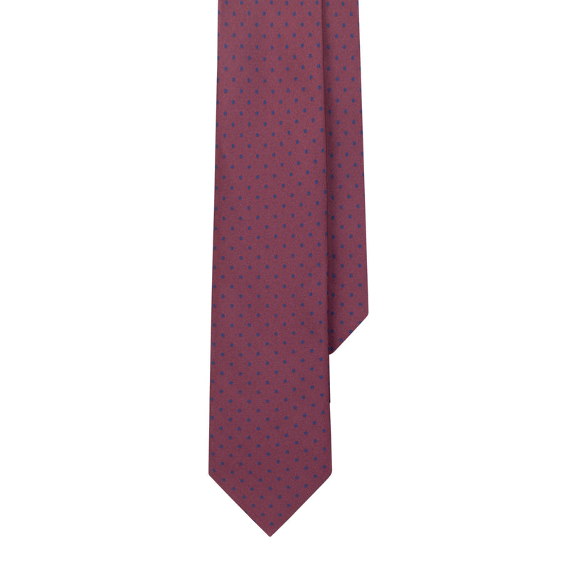 Burgundy Dot Tie