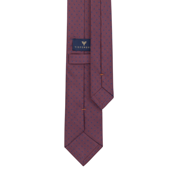 Burgundy Dot Tie