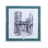 “Staple Street” Pocket Square