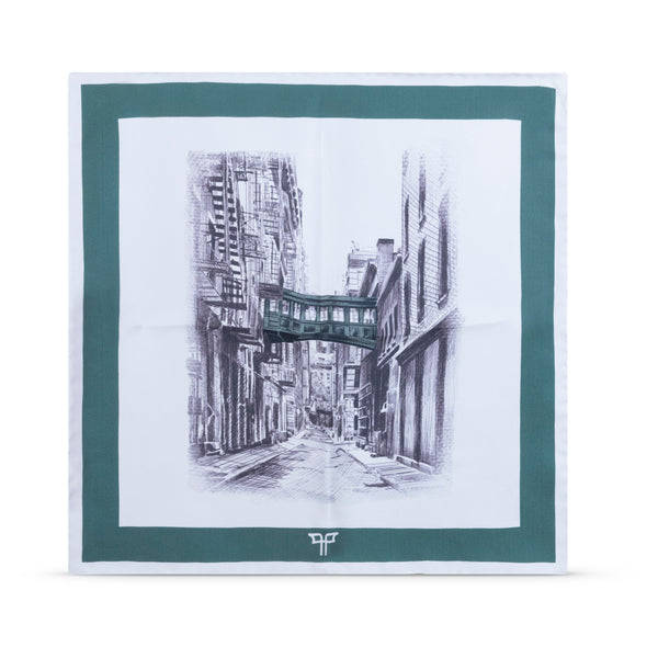 “Staple Street” Pocket Square