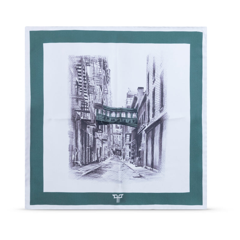 “Staple Street” Pocket Square