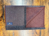 Burgundy and Grey Super 180’s Flannel Scarf