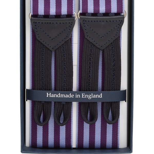 Purple Striped Braces