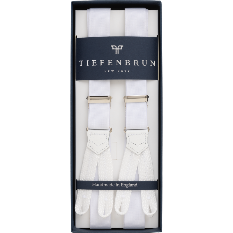White 25mm Braces