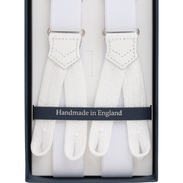 White 25mm Braces
