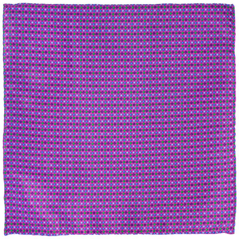 Tiefenbrun Purple Floral Silk Square