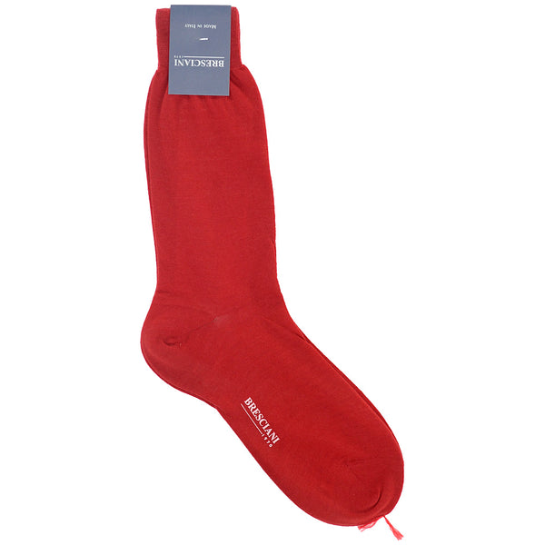 Bresciani Wool Short Socks - Red
