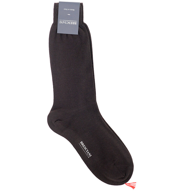 Bresciani Wool Short Socks - Charcoal