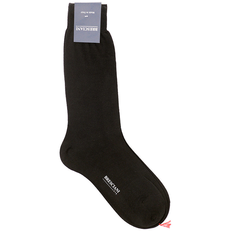 Bresciani Wool Short Socks - Black