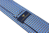 Seven-Fold Baby Blue with Dotted Print Silk Tie