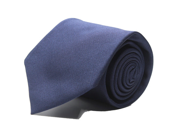 Seven-Fold Navy Silk Tie