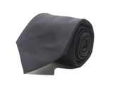 Seven-Fold Black Silk Tie